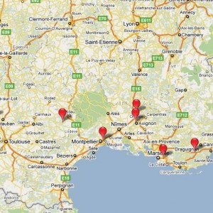 la carte des courses 2010