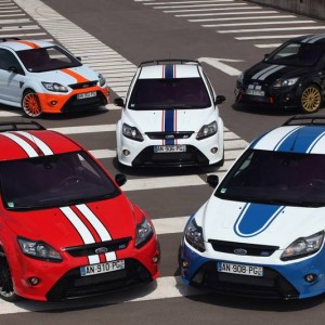 Cinq Ford Focus RS Le Mans Classic uniques